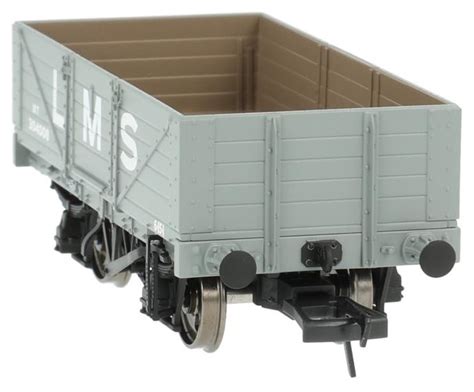 Rapido Trains Uk 937006 Lms Diag 1666 5 Plank Open Wagon In Lms Grey