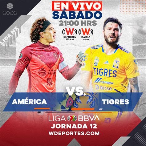 América vs Tigres EN VIVO Horario y dónde ver Liga MX Jornada 12