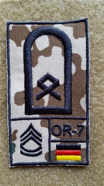 BW BUNDESWEHR US NATO KLETT PATCH ARMY HAUPTFELDWEBEL SERGEANT FIRST