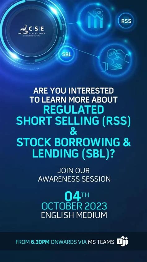 Regulated Short Selling RSS And Stock Borrowing And Lending SBL