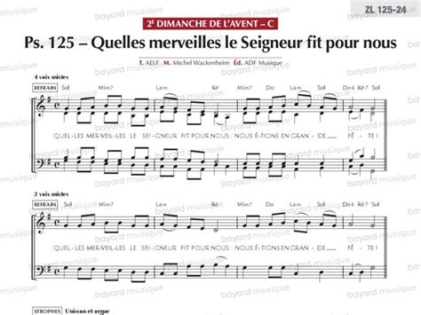 Chantons En Eglise Psaume Quelles Merveilles Le Seigneur E