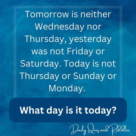 day   today daily quiz  riddles