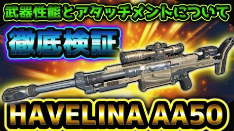 【cod Bo4】大口径2の効果とは？？havelina Aa50の武器性能とアタッチメントの効果を検証！【検証動画】 Youtube