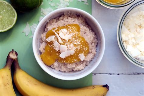 Kokos Milchreis Mit Mango Mus Glutenfreeme