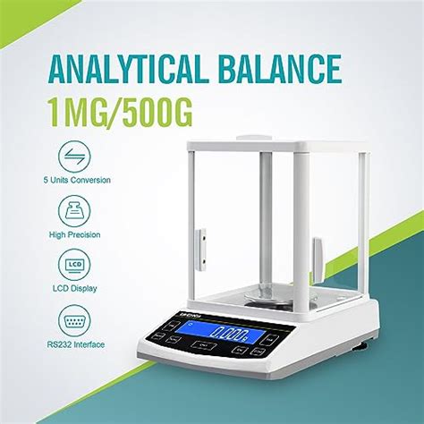 LACHOI Lab Scale 0 001gx500g High Precision Scale 0 001g Accuracy Lab