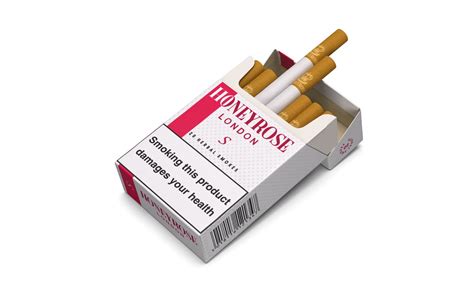 Herbal Cigarettes Strawberry Flavour Honeyrose London