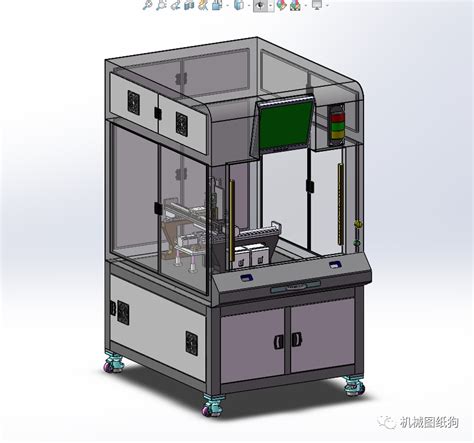 【非标数模】单机版锁螺丝机3d数模图纸 Solidworks设计 附xtsolidworks 仿真秀干货文章