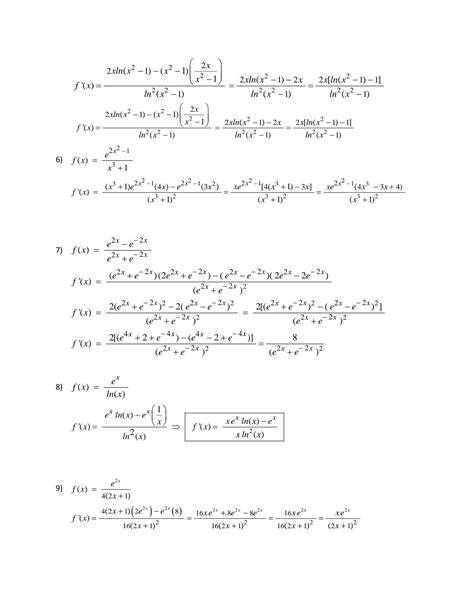 SOLUTION 09 Derivadas De Funciones Exponenciales Y Logar Tmicas