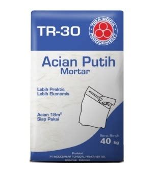 Mortar Tr Acian Putih Oleh Semen Tiga Roda