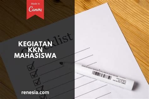 10 Contoh Kegiatan Kkn Mahasiswa Yang Bisa Kamu Terapkan