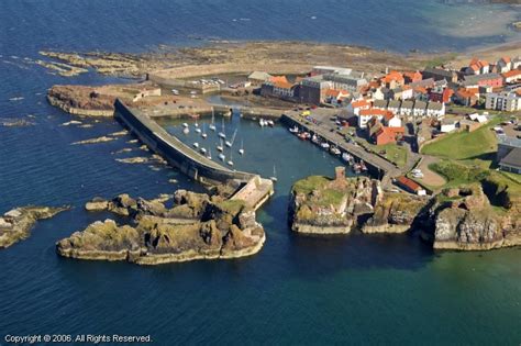 Dunbar Harbour in Dunbar, Scotland, United Kingdom