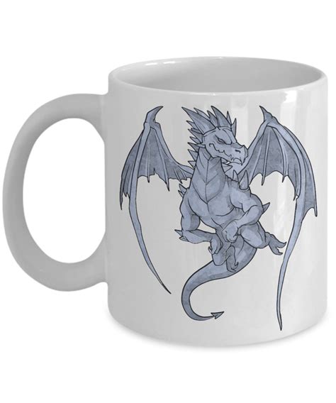 Dragon Mug, Dragon Gift, Smug Dragon Coffee Cup, – Lucky Lemur Mercantile