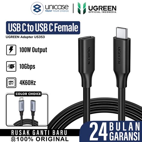 Jual Cable Extension Usb C Ugreen Male To Female Kabel Thunderbolt