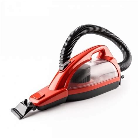 Premium Photo A Red Vacuum Cleaner With A Black Handle And A Hose