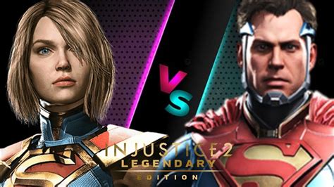 Superpowered Showdown Supergirl Vs Superman Gameplay In Injustice 2