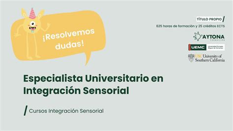 Resolvemos dudas sobre la Formación en Integración Sensorial de Aytona