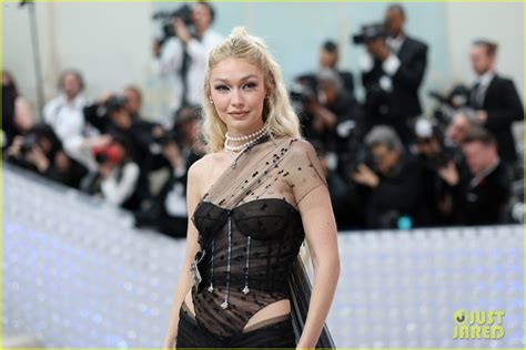 Gigi Hadid Goes Edgy In Sheer Dress For Met Gala Photo