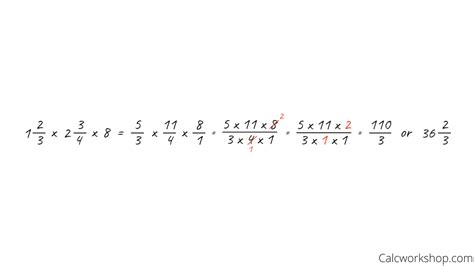 Multiplying Fractions W 15 Step By Step Examples