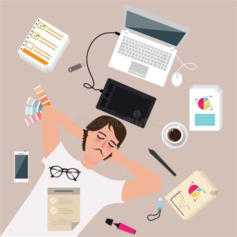 Repos Et Conception De Sommeil Illustration Illustration Stock