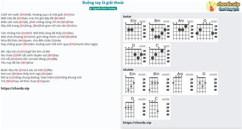 Chord Buông Tay Là Giải Thoát Nguyễn Đình Chương Tab Song Lyric Sheet Guitar Ukulele