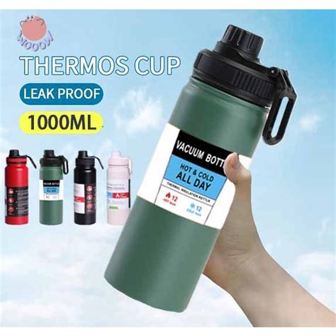 WOW Stainless Steel Tumbler Hot And Cold Insulation Cup Vacuum Thermos Water Bottle ML