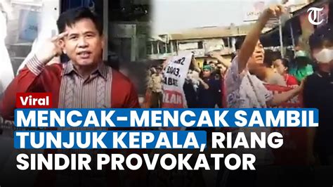 Sambil Tunjuk Kepala Ketua Rt Pluit Riang Prasetya Sindir Provokator