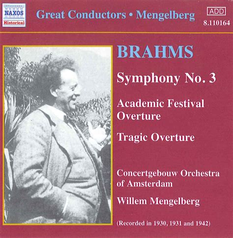 Johannes Brahms Symphonien Nr 1 3 CD Jpc