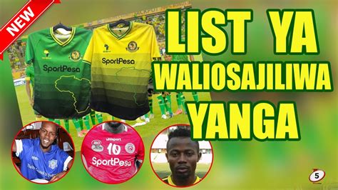 Usajili Yanga List Ya Wachezaji Waliosajiliwa Yanga Mpaka Sasa Wa