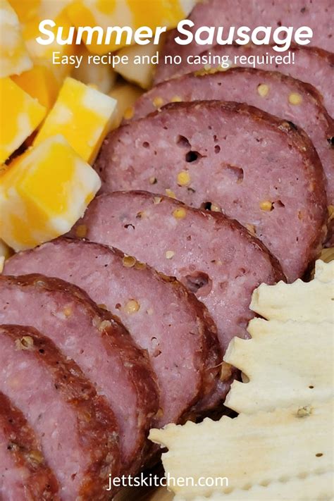 Homemade Summer Sausage No Casing Required Jetts Kitchen