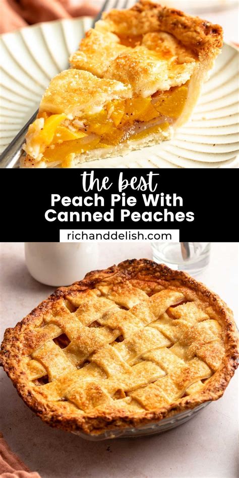 Easy Peach Pie With Canned Peaches Recipe Easy Peach Pie Canned