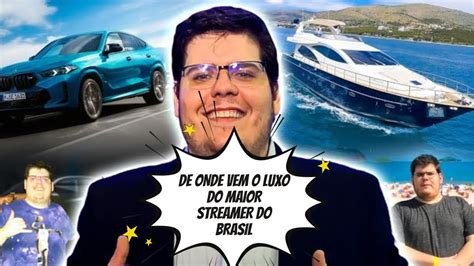 De Onde Vem O Luxo Do Maior Streamer Do Brasil Caz Tv Youtube