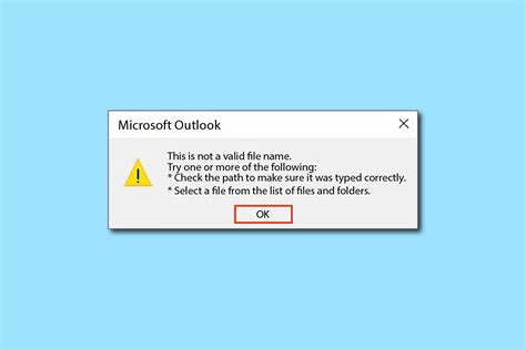 8 Façons De Corriger Outlook Ceci Nest Pas Une Erreur De Nom De