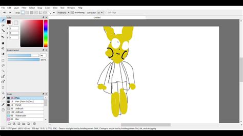 Using Firealpaca To Draw One Of My Fnaf Ocs Youtube