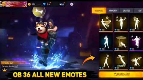 Ob Update New Emotes In Free Fire Ff New Emotes Fffree Fire New