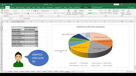 GrÁfico Circular 3d En Excel Youtube