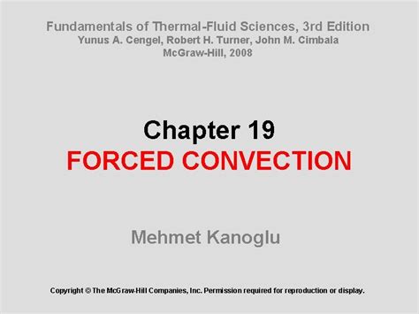 Fundamentals Of ThermalFluid Sciences 3 Rd Edition Yunus