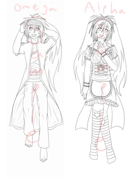 My First Oc Dakimakura Lineart By Foxy Sierra On Deviantart