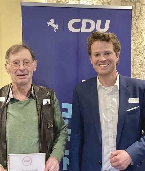 Cdu Mitglieder F R Langj Hrige Mitgliedschaft Geehrt