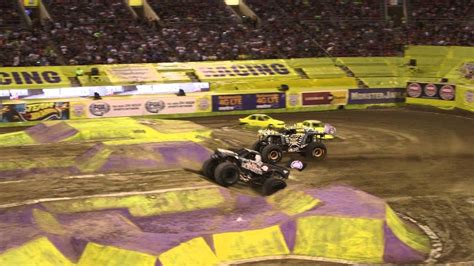 Monster Jam World Finals Xvi Racing Highlights March 27 2015 Youtube