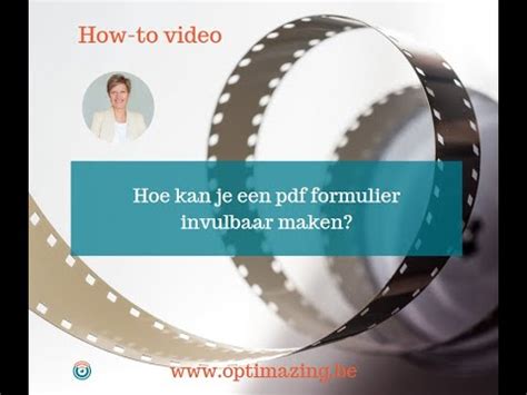 Hoe Kan Je Een Pdf Formulier Invulbaar Maken YouTube