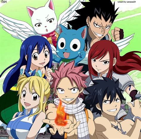 Fairy Tail Natsu Lucy Gray Erza Wendy - 728x719 Wallpaper - teahub.io