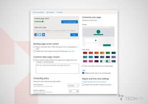 Microsoft Bookings Embed Bookings Page TechAir