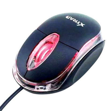 Mouse Ptico Fio Usb P Notebook Pc Escrit Rio Es Xtrad