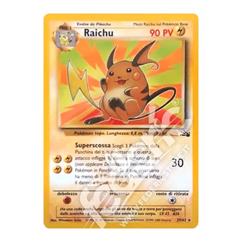 Raichu Rara Unlimited It Mint Federicstore