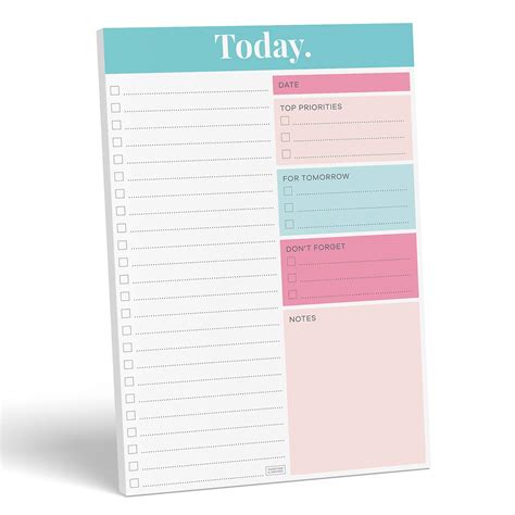 Sweetzer Orange Daily Planner Notepad Undated Productivity