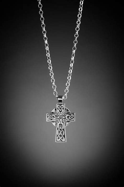 Men S Celtic Cross Pendant Made In Ireland Mens Celtic Cross