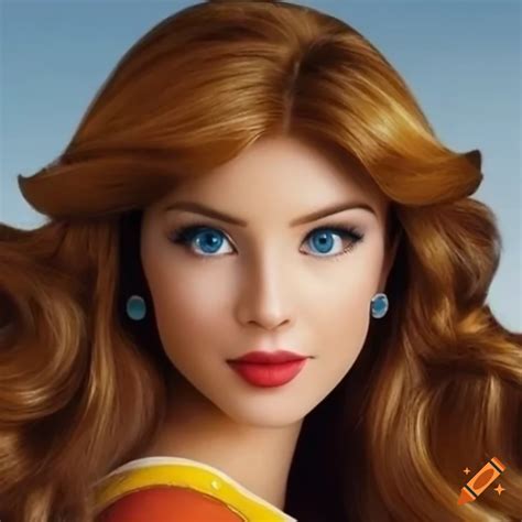 Beautiful Princess Daisy Portrait Morphing Into Totally Spies On Craiyon