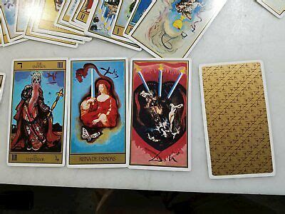 Rar Salvador Dali Deluxe Tarot Book Limited Gold Edition Box Set Sigil