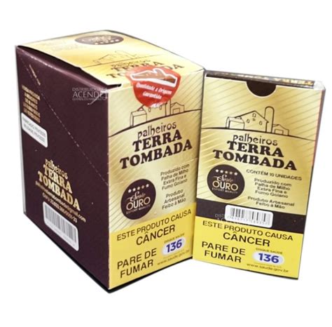 Palheiros Terra Tombada caixa c 10 maços e 10 unidades Tabakka