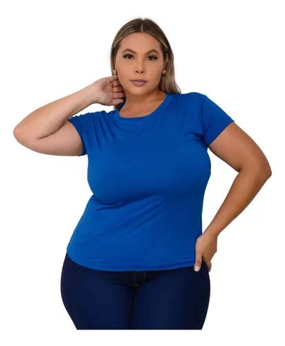 Kit 3 Camiseta Feminina Básica T Shirt Plus Size G1 G2 G3 Mercadolivre